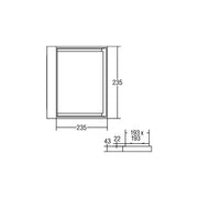 Brumberg Leuchten - Decken-/Wandleuchte LED-Wandleuchte 60108183 830, schwarz, IP54