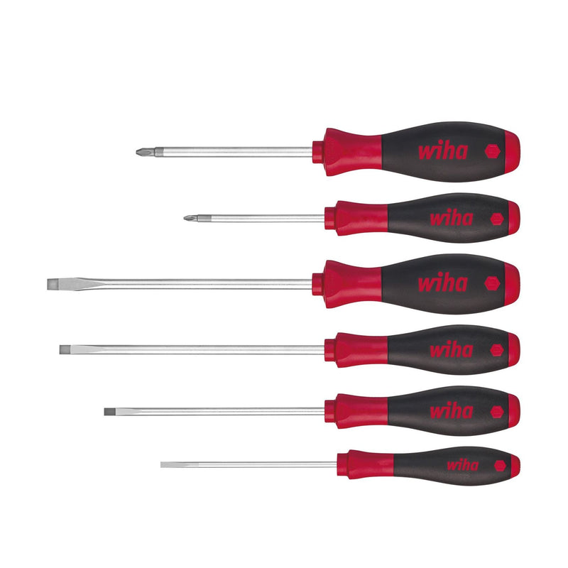 Wiha - Schraubendreherset Schraubendrehersatz 302SF ZK6 SO S.6tlg SL/PZ SoftFinish