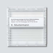 Siedle&Söhne - Zubehör/Ersatzteile für Türkommunikation Sichtfenster klar 200019641-00 f.BKV 611