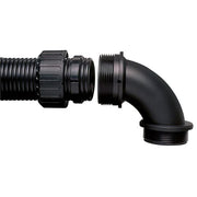 ABB Stotz S&J T&B - Kunststoff-Wellschlauch-Verschraubung Verschraubung 90Gr-Bogen AR28/M25/C90/BL Nm28 schwarz − 10 Stück