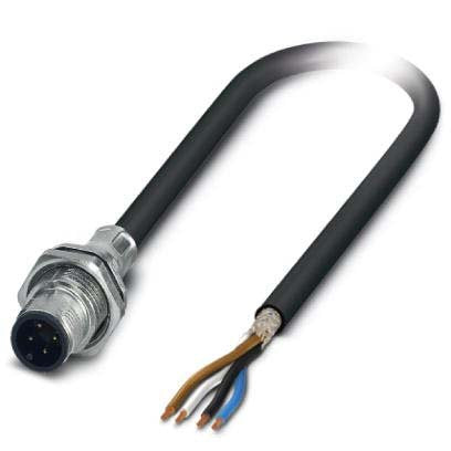 Phoenix Contact - Rundsteckverbinder, feldkonfektionierbar (Industriesteckverbinder) Einbausteckverbinder SACCBP-MS-4 #1419386 4-polig M12