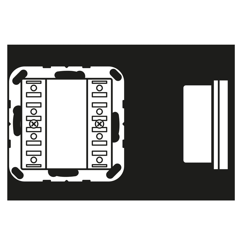Jung - Bussystem-Tastsensor KNX Tastsensor-Modul A 5074 TSM Standard, 4fach − 1 Stück