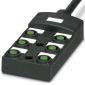 Phoenix Contact - Passiver Sensor-/Aktor-Verteiler (mit Leitung) Sensor-/Aktor-Box SACB-6/ 6-L #1452644 4-pol.Code-A 180°10m