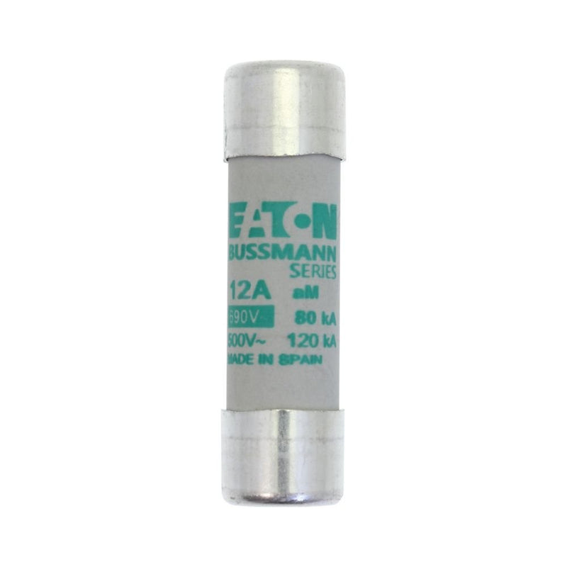 Eaton - Zylindrische Sicherung Sicherungseinsatz Nieders. CYL AM 14,#C14M12S 12A AC 500V 120kA − 10 Stück