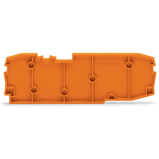 WAGO - Abschluss- und Zwischenplatte für Reihenklemme Distanzplatte 2006-1696 29 mm breitorange − 25 Stück