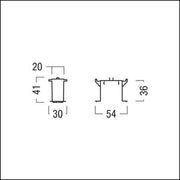 Zumtobel Group - Mechanisches Zubehör/Ersatzteile für Leuchten Montage - Clips (5 Stück) SUI 3PH/L3 #60211024