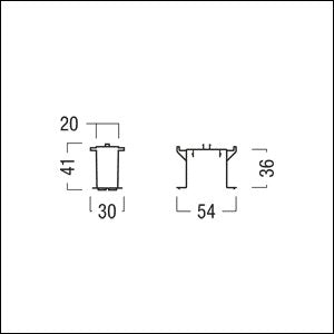 Zumtobel Group - Mechanisches Zubehör/Ersatzteile für Leuchten Montage - Clips (5 Stück) SUI 3PH/L3 #60211024