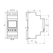 BEG Brück Electronic - Verteilerschaltuhr digital Zeitschaltuhr TS-DW-3-NFC