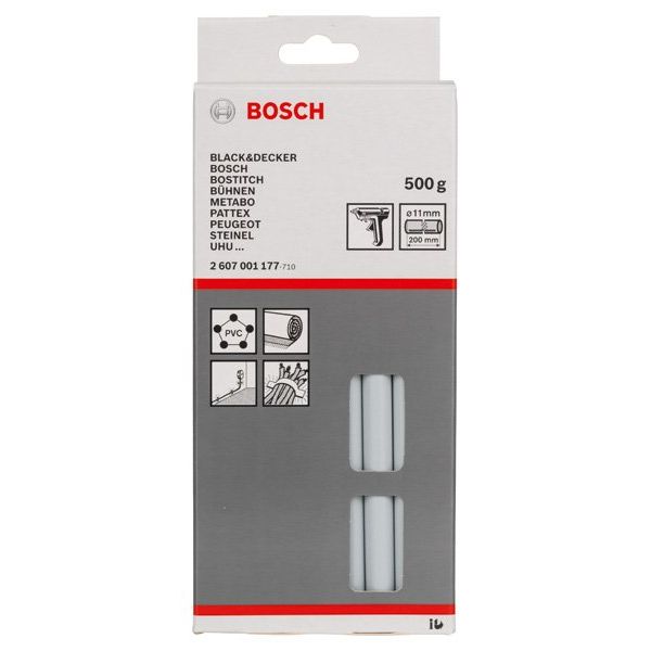 Bosch - Klebestick für Heißklebepistole Schmelzkleber, 11 x 200 2607001177 mm, 500 g, grau