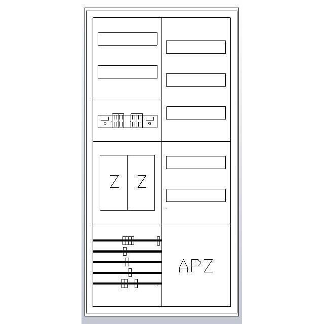 ABN - Zähler-Komplettschrank Zählerschrank S27EA820 eHZ 2Z 1V 1APZ