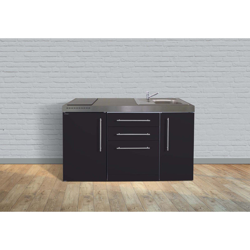 Stengel - Mini-Küche Miniküche Premiumline MPGSSM150GSGKFliBre Schwarz matt