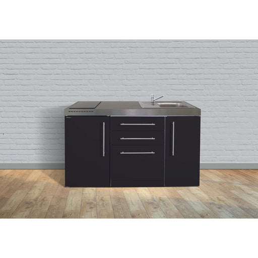 Stengel - Mini-Küche Miniküche Premiumline MPGSSM150GSGKFliBre Schwarz matt