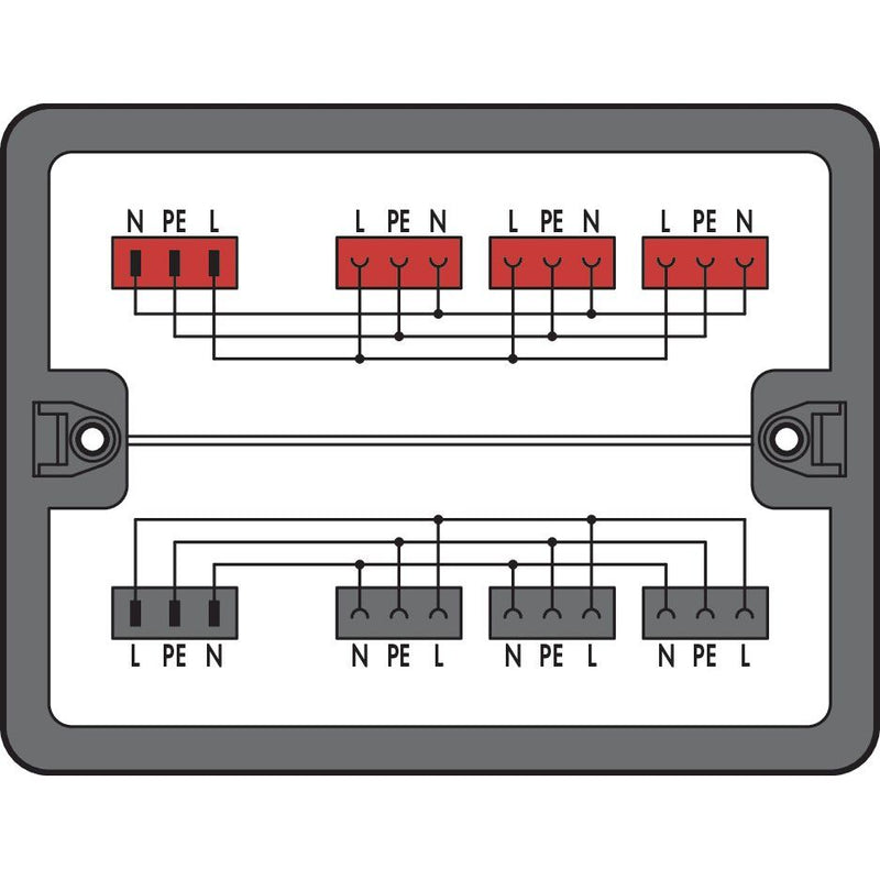 WAGO - Kompaktverteiler für steckbare Gebäudeinstallation Verteilerbox 899-631/311-000 230 V