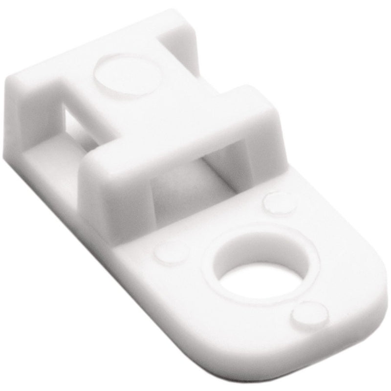 HellermannTyton - Befestigungssockel und -element für Kabelbinder Befestigungssockel CTAM2 PA66 WH 100 bis 5mm Breite, ws − 100 Stück