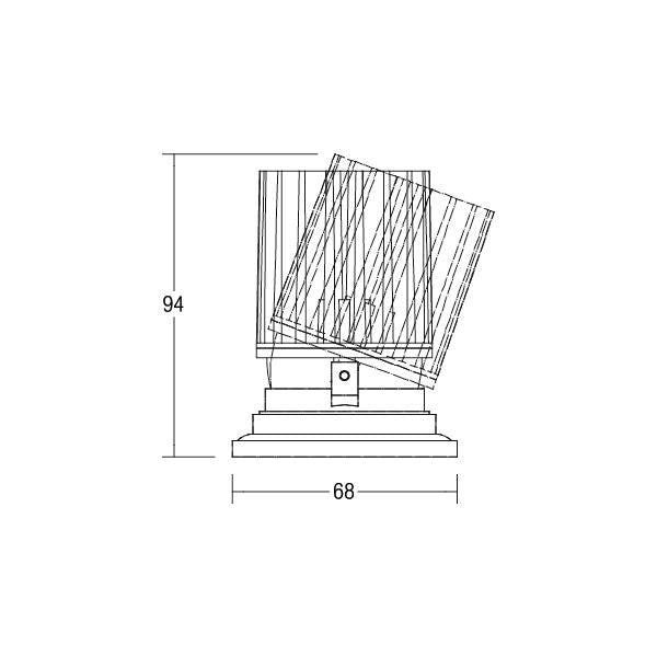 Brumberg Leuchten - Downlight/Strahler/Flutlicht LED-Einbauleuchte 12632073 3000K weiß