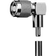 Telegärtner - Koax-Steckverbinder R-TNC-Winkelstecker 100023749 (RG-58C/U) crimp/cri − 5 Stück