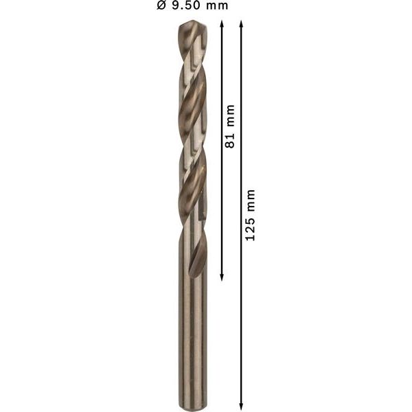 Bosch - Bohrer PRO Stainless Steel HSS-Co 2608585897 Spiralbohrer 9,5 x