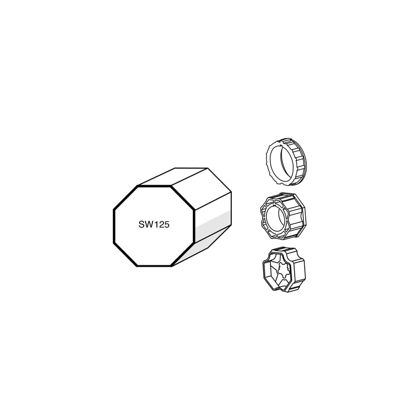 Somfy - Zubehör/Ersatzteile für Tor-/Rollladenantriebe Adapter 9701069 LS/LT 60 AchtKW 125 − 1 Stück