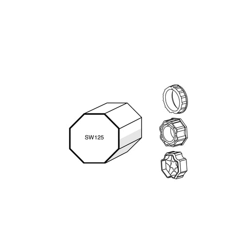 Somfy - Zubehör/Ersatzteile für Tor-/Rollladenantriebe Adapter 9701069 LS/LT 60 AchtKW 125 − 1 Stück