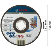 Bosch - Trenn-/Schleifscheibe PRO Multi Material X-Lock 2608619269 Trennscheibe 125 x 1