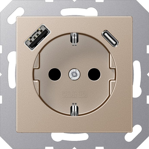 Jung - Steckdose SCHUKO Steckdose A 1520-15 CA CH mit USB Typ AC