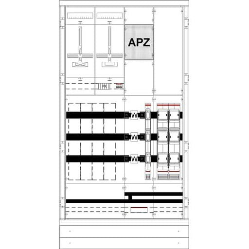 Striebel&John - Zähler-Komplettschrank Mess-u.Wandlerschrank KS4220 mit Zählerkreuz