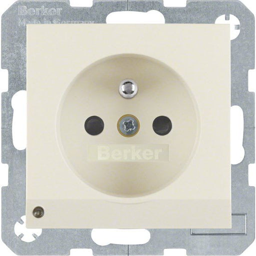 Berker - Steckdose ws/gl 6765108982 m.Schutzkontaktstift