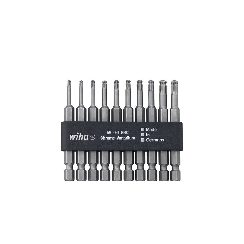 Wiha - Bit-Set 6-rund-Professional-Bit 7045BE-9570 S.10tlg mit Kugelkopf