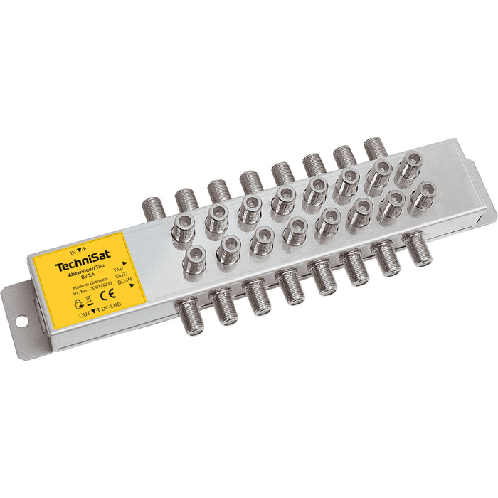 TechniSat - Abzweiger und Verteiler Abzweiger aktiv 8/2A si/ge 0001/3233 2-fach  − 1 Stück
