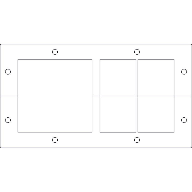 Icotek - Einführungsflansch für Kleingehäuse/Schaltschrank Kabeleinführungsleiste KEL 183/5