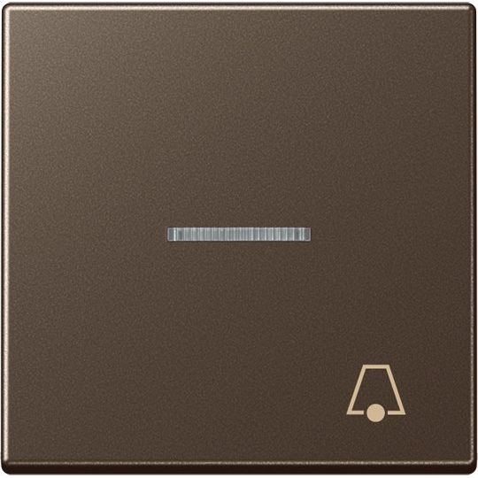 Jung - Abdeckung/Bedienelement für Installationsschalterprogramme Wippe Symbol KLINGEL mokka A 590 KO5 K MO für beleuchtb.Taster