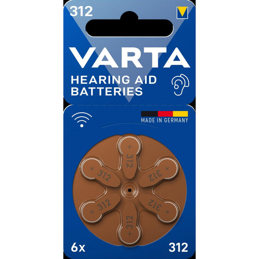 Varta Cons.Varta - Batterie Hörgerätebatterie VARTAHearAidB312Bli6 Batteries 312
