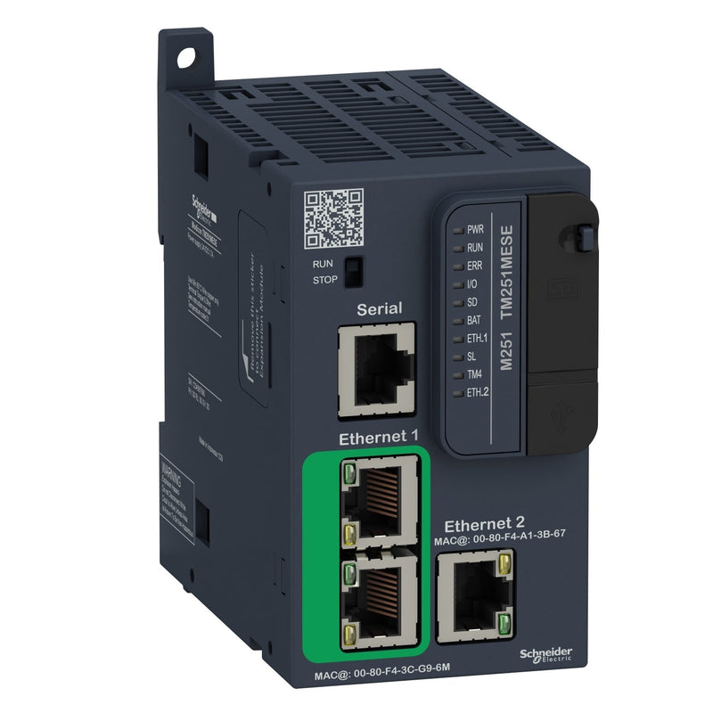 Schneider Electric - SPS-Grundgerät SPS-Steuerung M251 TM251MESE 3x Ethernet/ser