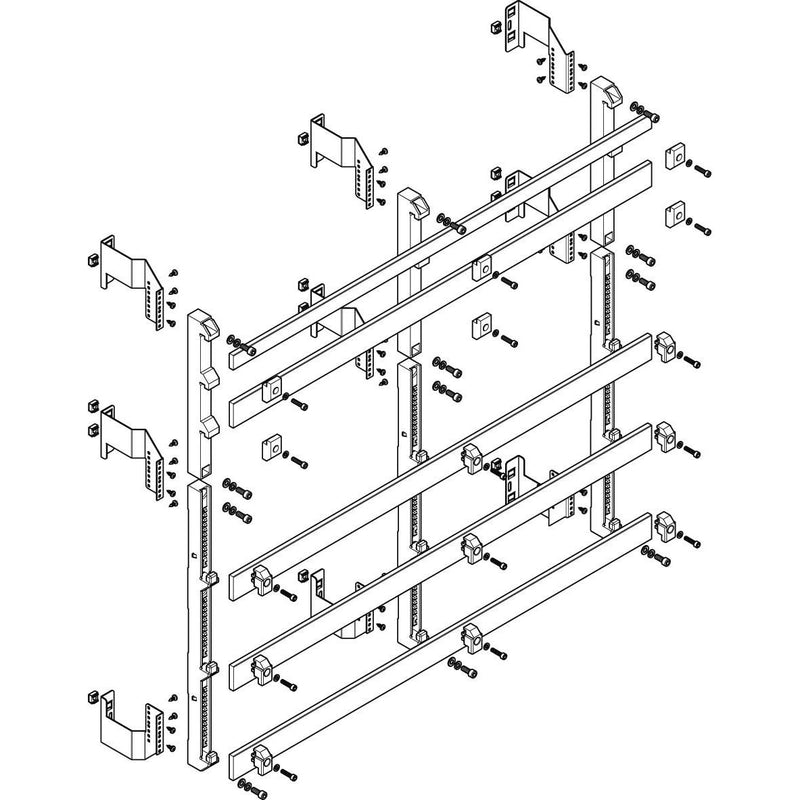 ABN - Verteilerfeld für Installationsverteiler Sammelschienen-Modul MFSC48985 flach 4FB/8RE