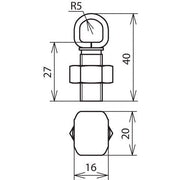 DEHN - Verbinder für Blitzschutz KS-Verbinder Cu-RG KSV 8.12.5 CU M12 f. Rd 8-12,5mm