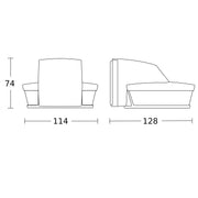 Steinel - Bussystem-Bewegungsmelder Bewegungsmelder sensIQ S AP ANT KNX KNX − 1 Stück