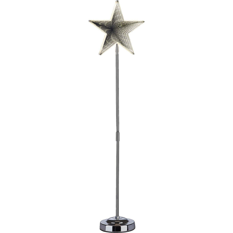 Hellum - Festbeleuchtung LED-Stern mit Standfuß 522570 42-flg.3xAA o.Batt. − 6 Stück