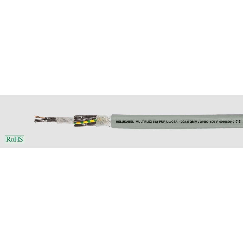 Energiekabel < 1 kV, für ortsveränderlichen Einsatz HEL M-FLEX 512-PUR 4G2,5 M-FLEx512 4G2,5 PUR-Schleppkettenlt