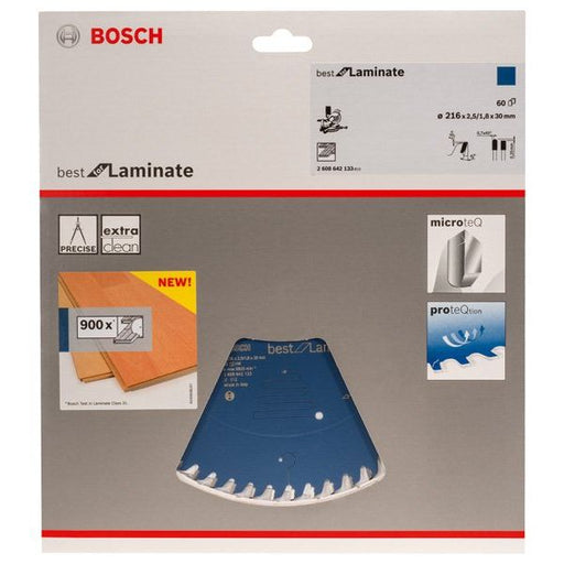 Bosch - Kreissägeblatt Best for 2608642133 Laminate 216 x 30