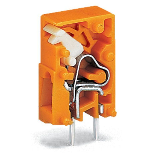 WAGO - Leiterplattenklemme Anreihbare Leiterplattenk. 741-911 Drücker,2,5mm²,or − 100 Stück