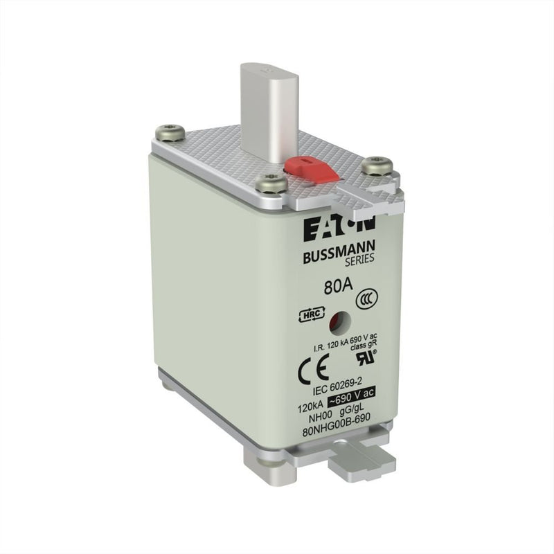 Eaton - Messersicherung Sicherungseinsatz Nieders. 80NHG00B-690 80A AC 690V 120kA − 3 Stück