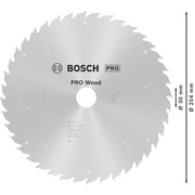 Bosch - Kreissägeblatt PRO Wood cordless 2608837734 Kreissägeblatt 254 x