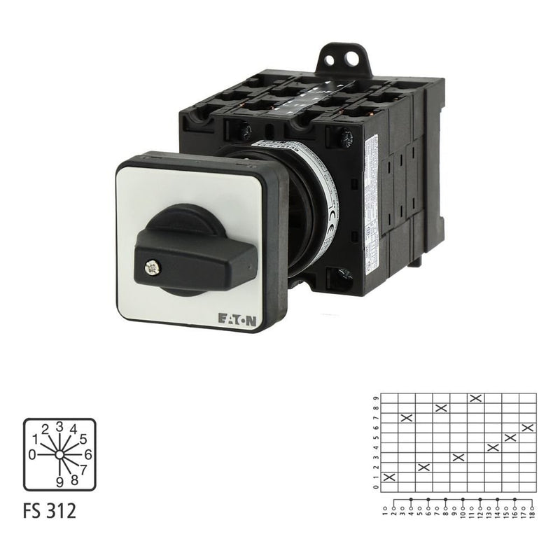 Eaton - Steuerschalter Stufenschalter T3 32A T3-5-8247/Z 32A Zwischenbau