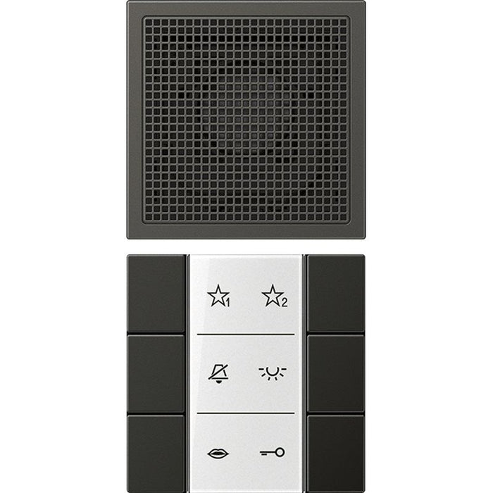 Jung - Innenstation für Türkommunikation Audio-Innenstation SI AI AL 6 AN m.Beschriftungsfeld  − 1 Stück
