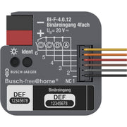 Busch-Jaeger - Bussystem-Kombi I/O Gerät Binäreingang 4-fach BI-F-4.0.12 UP