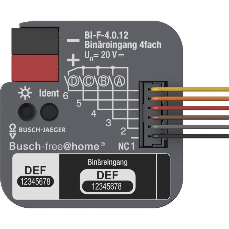 Busch-Jaeger - Bussystem-Kombi I/O Gerät Binäreingang 4-fach BI-F-4.0.12 UP