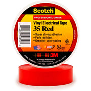 3M - Klebeband PVC Elektro-Isolierband Scotch 35-19X20RDNEW 19 mm x 20 m, rot