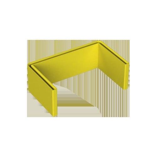 Unex - Schutzkappe/Abdeckung für Stiel/Profilschiene Schutzkappe 66902 f. U-Profil, gelb − 20 Stück by Unex
