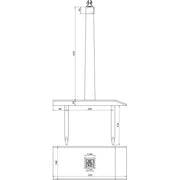 DEHN - Zubehör/Ersatzteile für Erdung und Blitzschutz Dachleitungsstütze DLS610134X300X598EHI H 600mm Eichenholz