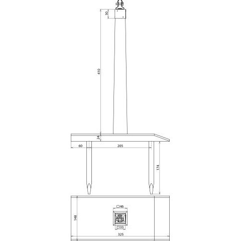 DEHN - Zubehör/Ersatzteile für Erdung und Blitzschutz Dachleitungsstütze DLS610134X300X598EHI H 600mm Eichenholz